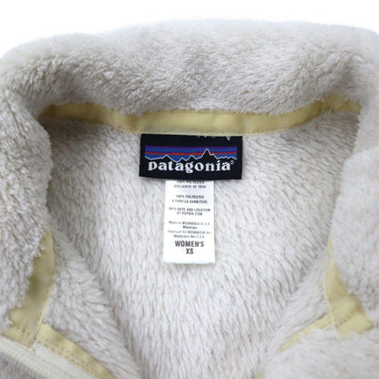 Patagonia Full Zip Fleece Jacket XS White Polyester 2547FA12