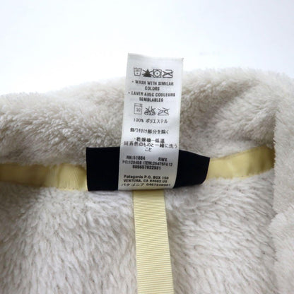 Patagonia Full Zip Fleece Jacket XS White Polyester 2547FA12