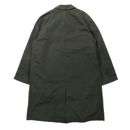 KIRBY HALL CLOTHES 60's Stainless Steel Collar Coat 42R Khaki Cotton PERMA PREST Boa Liner Removable British Hong Kong