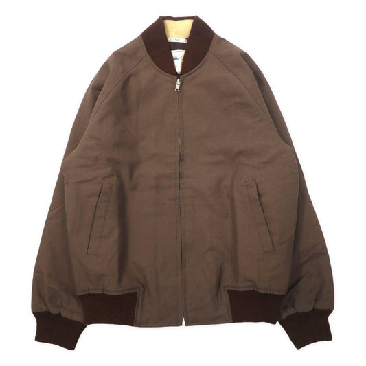 HUNTING JACK 80年代 フライトジャケット M ブラウン ポリエステル キルティングライナー 日本製