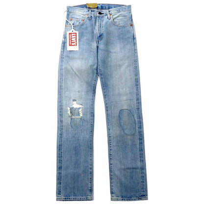 LVC ( LEVI'S VINTAGE CLOTHING ) 1967年復刻 505 デニムパンツ 28 ブルー ビッグE リペア加工 セルビッヂ TRESTLES トルコ製 未使用品