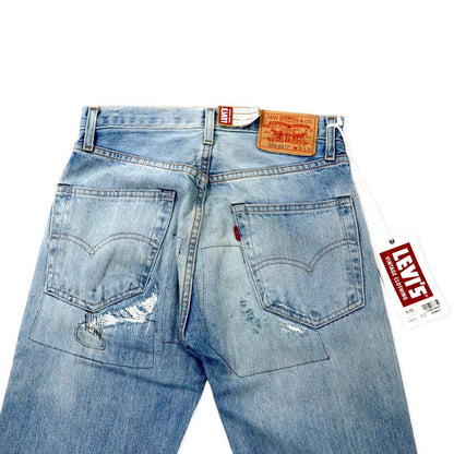 LVC ( LEVI'S VINTAGE CLOTHING ) 1967年復刻 505 デニムパンツ 28 ブルー ビッグE リペア加工 セルビッヂ TRESTLES トルコ製 未使用品