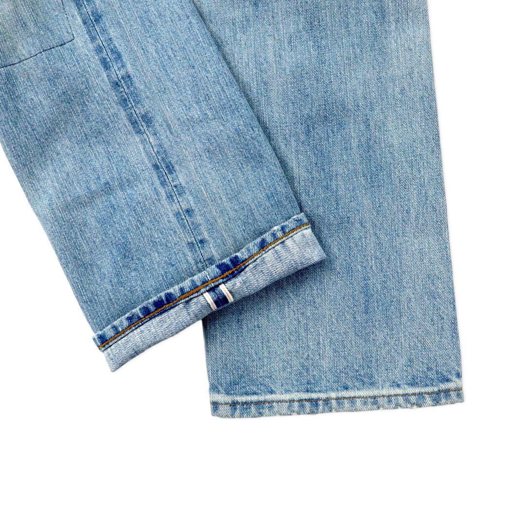 LVC (LEVI'S VINTAGE CLOTHING) 1967 Reprint 505 Denim Pants 28 Blue Big E Repair Processed Selvedge TRESTLES Made in Turkey Unused Item