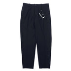 EMPORIO ARMANI スラックスパンツ 50 ネイビー チェック ポリエステル ストレッチ 11P11S 11846 ブルガリア製 未使用品