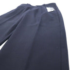 EMPORIO ARMANI スラックスパンツ 50 ネイビー チェック ポリエステル ストレッチ 11P11S 11846 ブルガリア製 未使用品