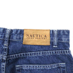 NAUTICA JEANS 90's Baggy Denim Pants 32 Blue Made in Türkiye