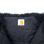 carhartt N-3B Down Jacket L Black Nylon Filling Fur Detachable Drawcord ANCHORAGE PARKA