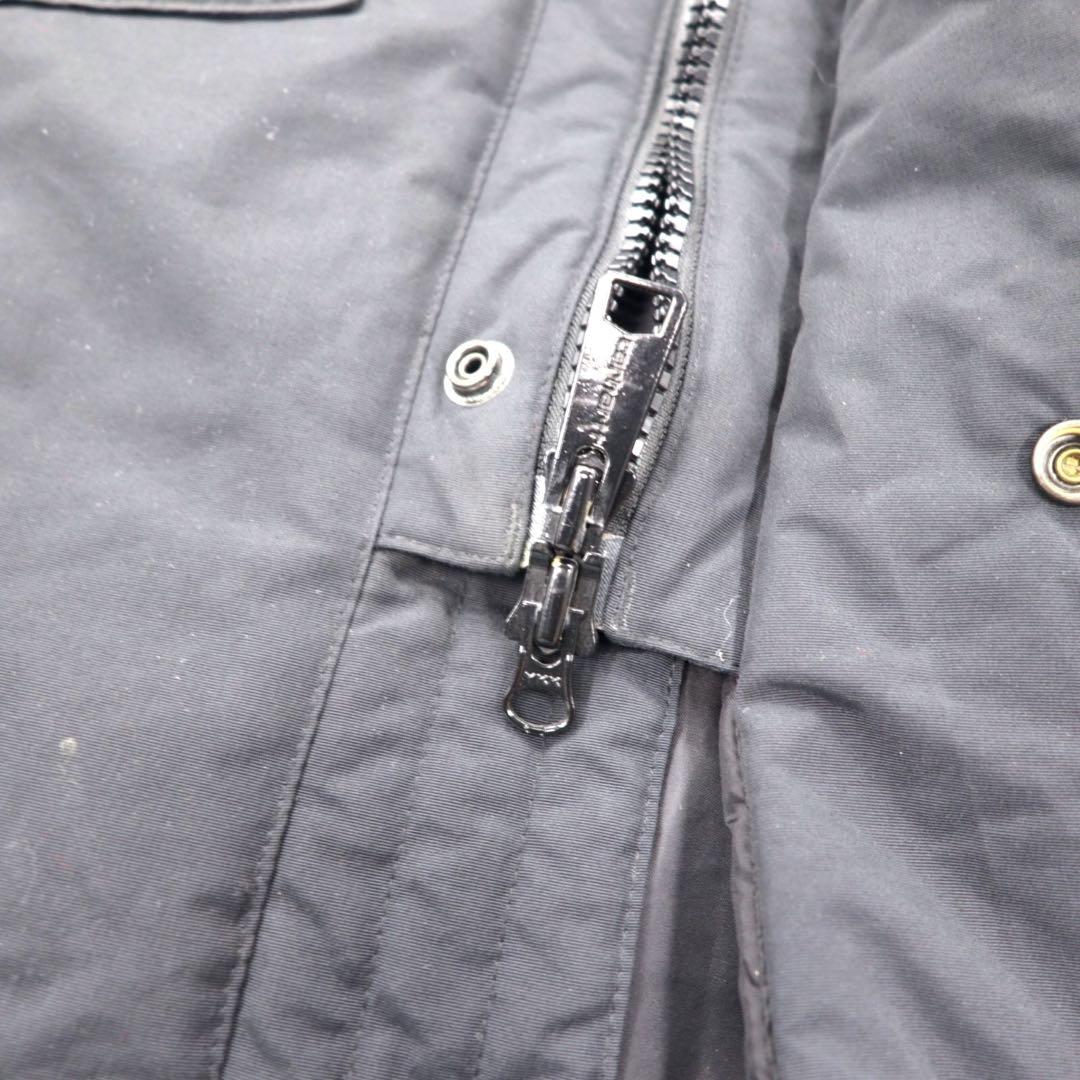 carhartt N-3B Down Jacket L Black Nylon Filling Fur Detachable Drawcord ANCHORAGE PARKA