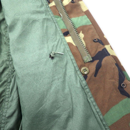 US ARMY 90年代 M-46 フィールドジャケット L カーキ ウッドランドカモ コットン フード収納式 ミリタリー 8415-01-099-7839 GOLDEN MFG, CO.