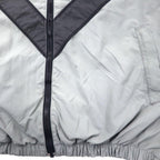 US ARMY 90's IPFU Training Jacket L Gray Nylon Big Size Military Physical Training Jacket 8415-01-465-4670 UNICOR / ALDERSON