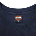 HARLEY DAVIDSON USA製 ロゴプリントTシャツ 3X ブラック コットン SARASOTA FLORIDA 両面プリント ビッグサイズ