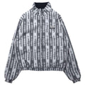 adidas originals All-over pattern reversible jacket M Gray Black Trefoil logo nylon FQ2411