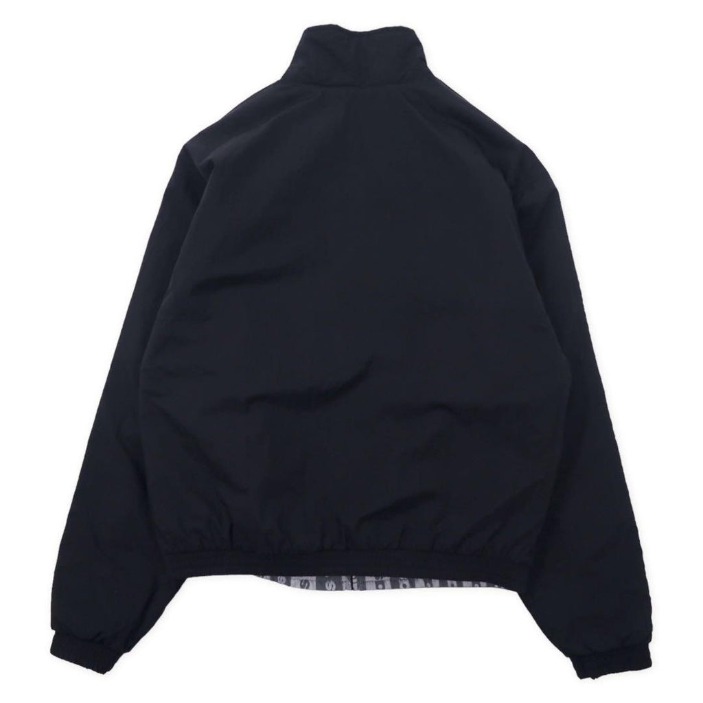 adidas originals All-over pattern reversible jacket M Gray Black Trefoil logo nylon FQ2411
