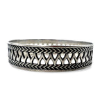 Nordic 80s Vintage Silver Jewelry フィンランド製 1987年 ヴィンテージ ブレスレット ワイドバングル シルバー925