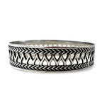 Nordic 80s Vintage Silver Jewelry フィンランド製 1987年 ヴィンテージ ブレスレット ワイドバングル シルバー925