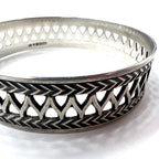 Nordic 80s Vintage Silver Jewelry フィンランド製 1987年 ヴィンテージ ブレスレット ワイドバングル シルバー925