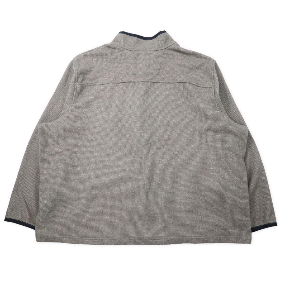carhartt half zip fleece jacket 3XL gray beige polyester big size made in Jordan