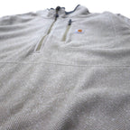 carhartt half zip fleece jacket 3XL gray beige polyester big size made in Jordan