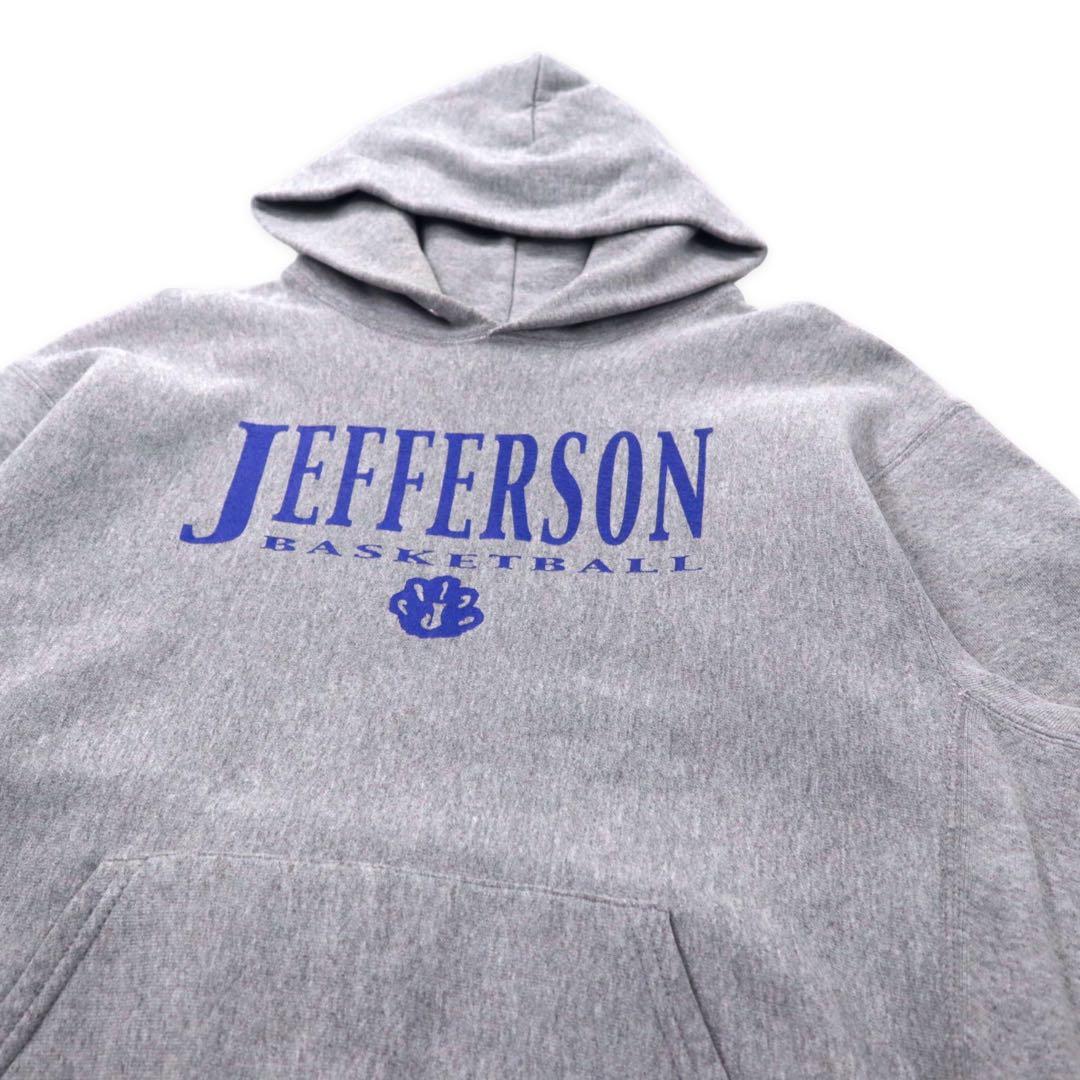 Lee 90年代 リバースウィーブ パーカー XL グレー cross grain コットン JEFFERSON BASKET BALL