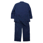 NEW YORKER 80's Double Suit Setup AB4 Navy Hemp Linen Made in Japan