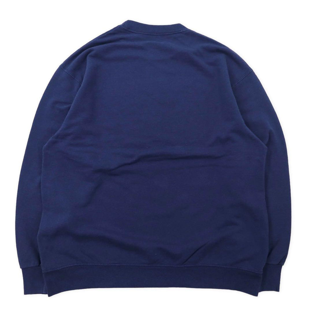 FRUIT OF THE LOOM College Print Sweat L Navy Cotton STEAM BOAT COLORADO