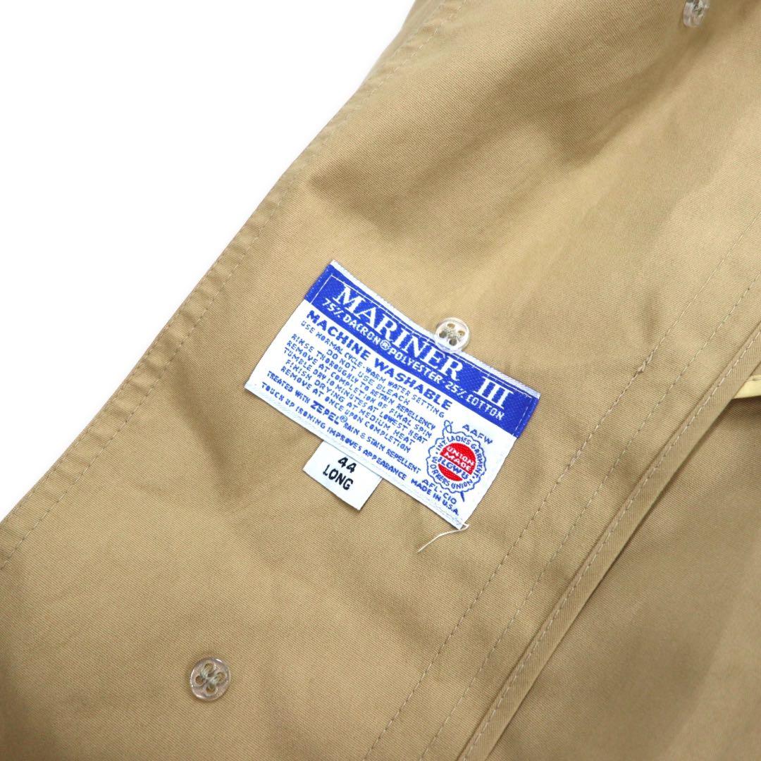 Misty Harbor USA 90's Trench Coat 44 LONG Beige Polyester Cotton