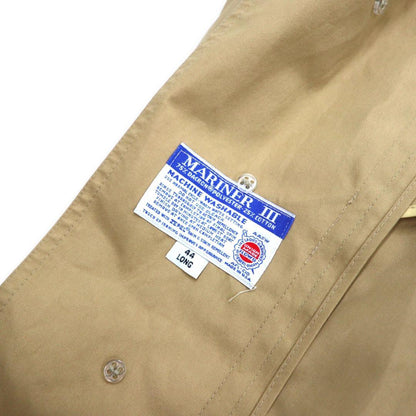 Misty Harbor USA 90's Trench Coat 44 LONG Beige Polyester Cotton