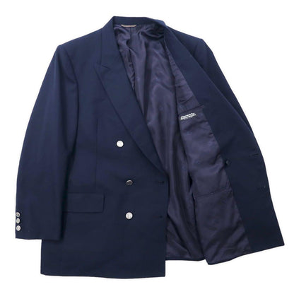 Christian Dior MONSIEUR USA Double Tailored Jacket L Navy Wool Gabardine Old