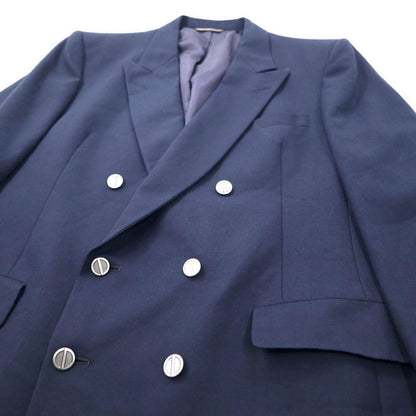 Christian Dior MONSIEUR USA Double Tailored Jacket L Navy Wool Gabardine Old