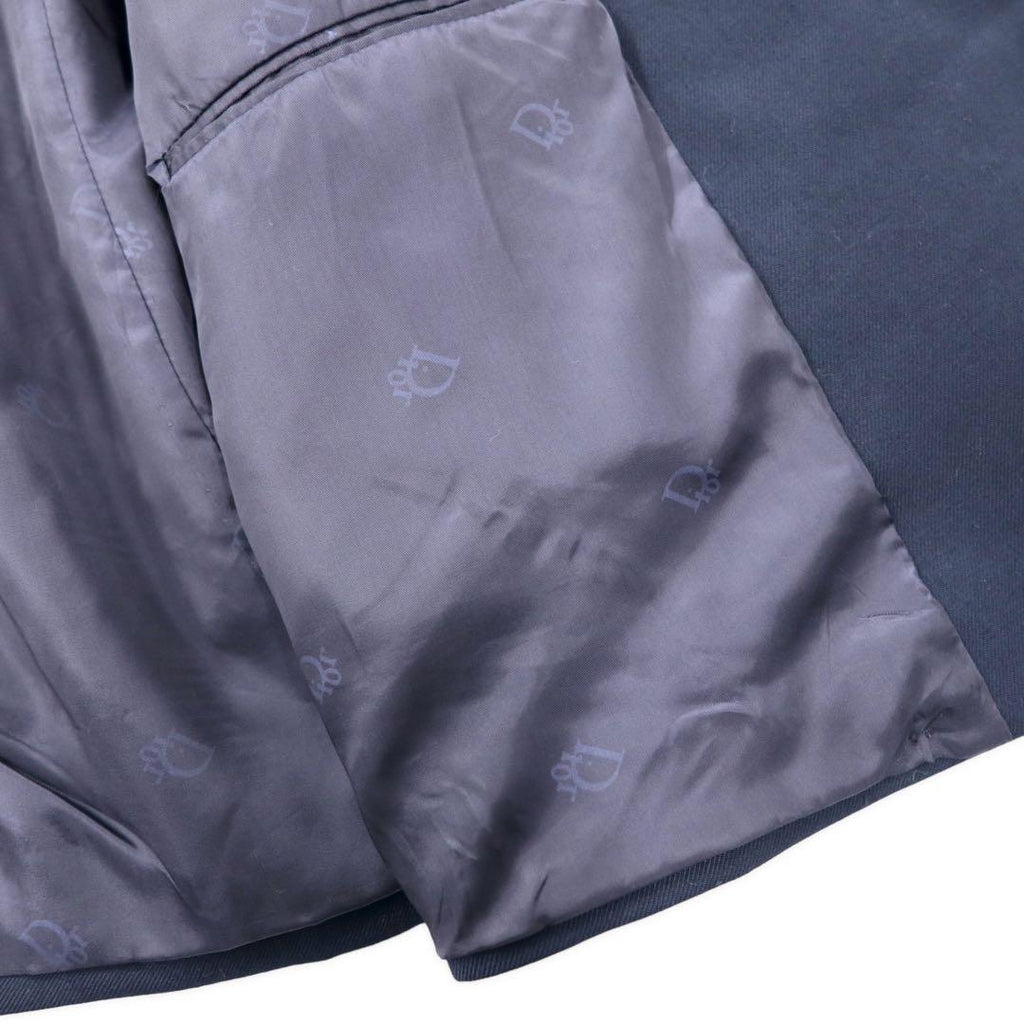 Christian Dior MONSIEUR USA製 ダブル テーラードジャケット L ネイビー ウール ギャバジン オールド