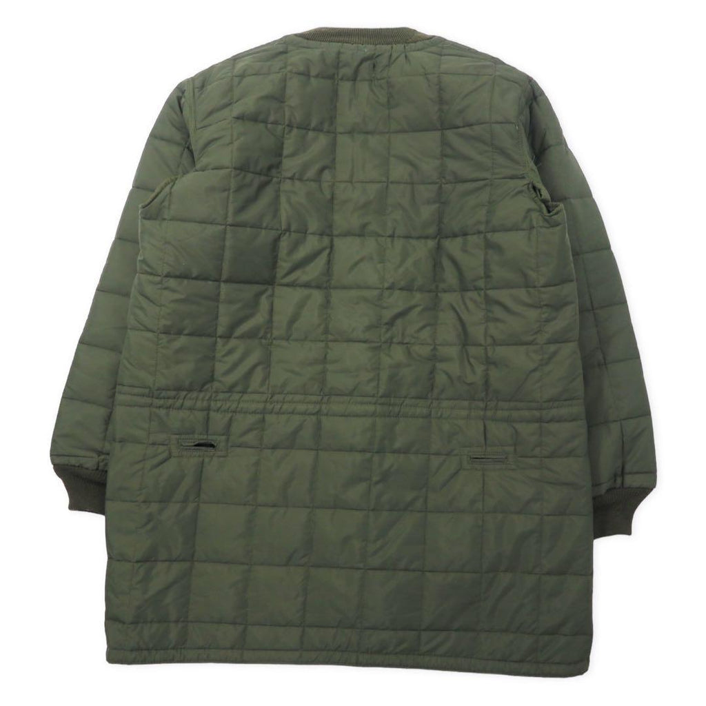 Italian Army Rain Quilting Liner Jacket Italian Army Quilting Liner Jacket XL Khaki Nylon Polyester Snap Button Drawcord Euro Military Big Size