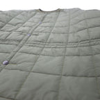 Italian Army Rain Quilting Liner Jacket Italian Army Quilting Liner Jacket XL Khaki Nylon Polyester Snap Button Drawcord Euro Military Big Size