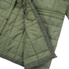 Italian Army Rain Quilting Liner Jacket Italian Army Quilting Liner Jacket XL Khaki Nylon Polyester Snap Button Drawcord Euro Military Big Size