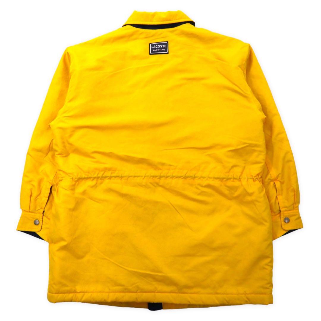 LACOSTE 90's Insulation Coat 40 Yellow Nylon Filling Drawcord