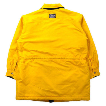 LACOSTE 90's Insulation Coat 40 Yellow Nylon Filling Drawcord