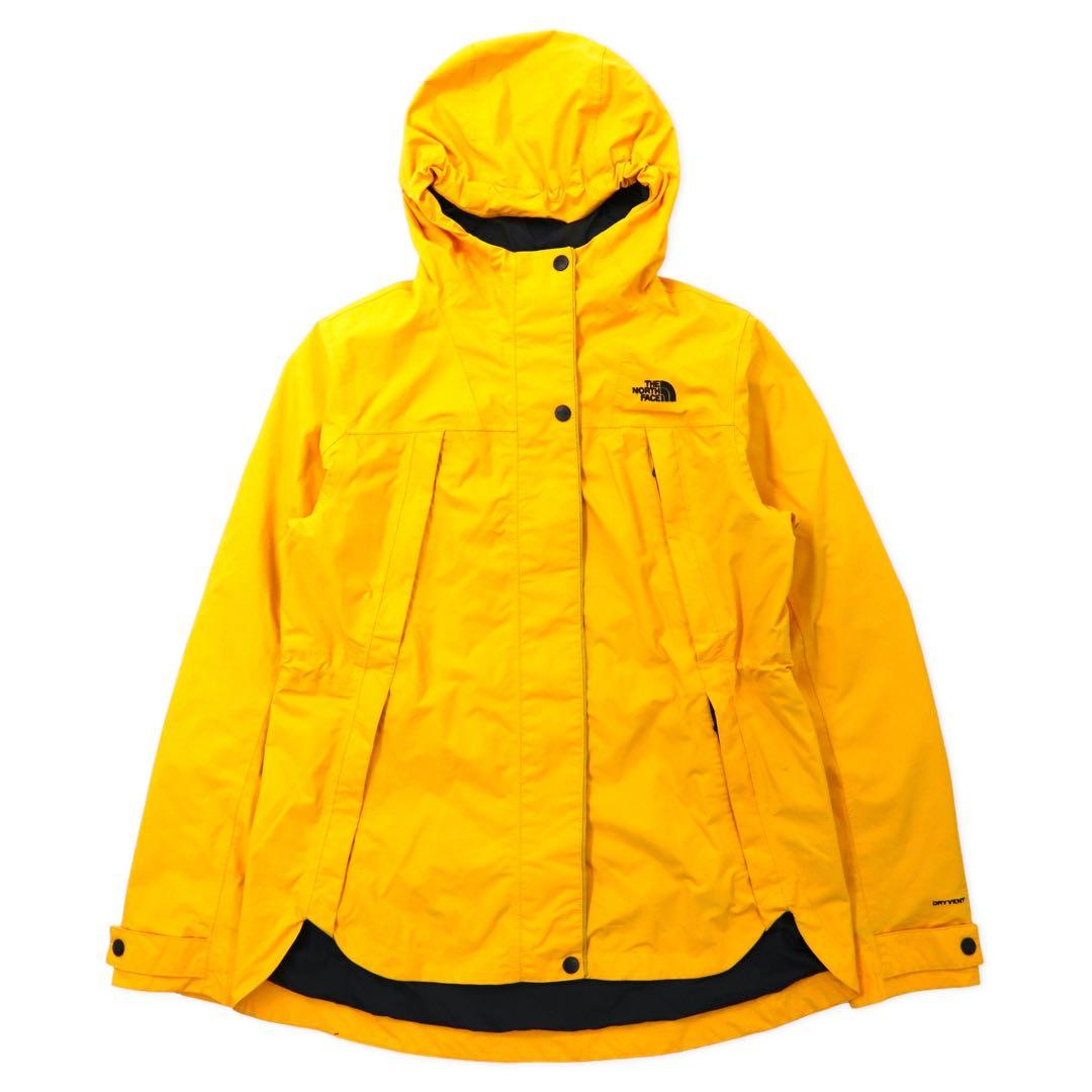 THE NORTH FACE Mountain Parka M Yellow Nylon DRYVENT Waterproof Double Zip