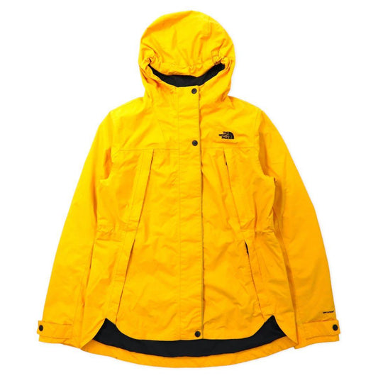 THE NORTH FACE Mountain Parka M Yellow Nylon DRYVENT Waterproof Double Zip