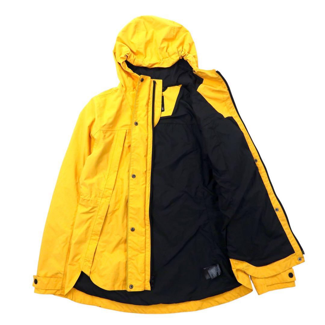 THE NORTH FACE Mountain Parka M Yellow Nylon DRYVENT Waterproof Double Zip