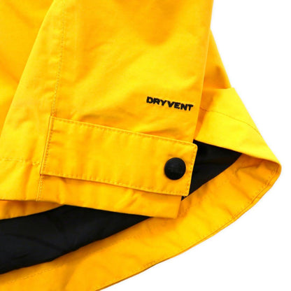 THE NORTH FACE Mountain Parka M Yellow Nylon DRYVENT Waterproof Double Zip
