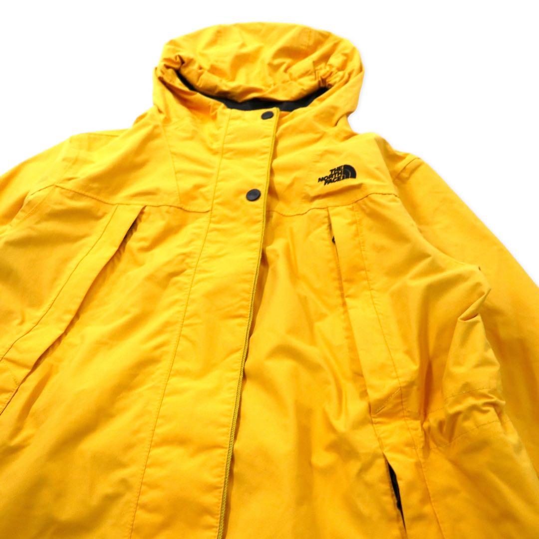 THE NORTH FACE Mountain Parka M Yellow Nylon DRYVENT Waterproof Double Zip