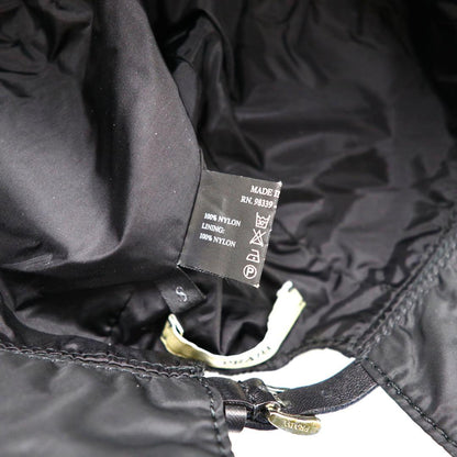 PRADA Bucket Hat S Black Nylon Logo Embroidery Leather Belt Made in Italy