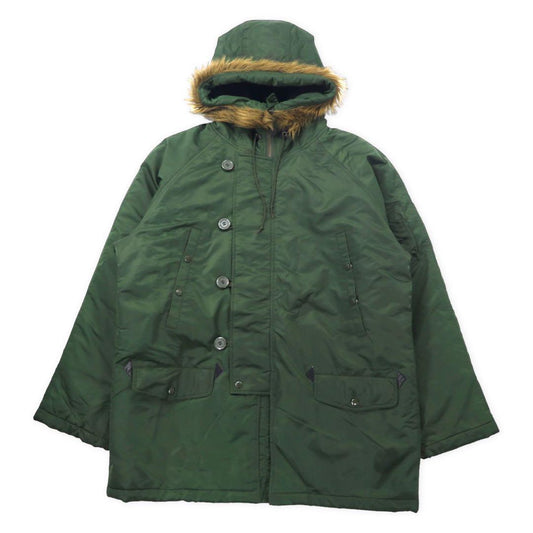 N-3B Military Flight Jacket フライトジャケット XL カーキ ナイロン 中綿 ファー