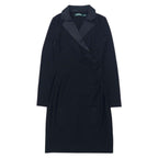 LAUREN RALPH LAUREN Cachecoeur One Piece Dress 2P Black Polyester Silk Stretch