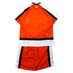 Kappa 90's Short Sleeve Game Shirt Setup XL Orange Polyester Big Logo Embroidery
