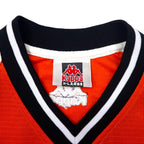Kappa 90's Short Sleeve Game Shirt Setup XL Orange Polyester Big Logo Embroidery
