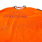 Kappa 90's Short Sleeve Game Shirt Setup XL Orange Polyester Big Logo Embroidery