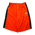 Kappa 90's Short Sleeve Game Shirt Setup XL Orange Polyester Big Logo Embroidery