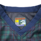 FORRESTER'S Piste Pullover Nylon Jacket XXL Green Tartan Plaid Black Watch W LODGE Embroidery Big Size