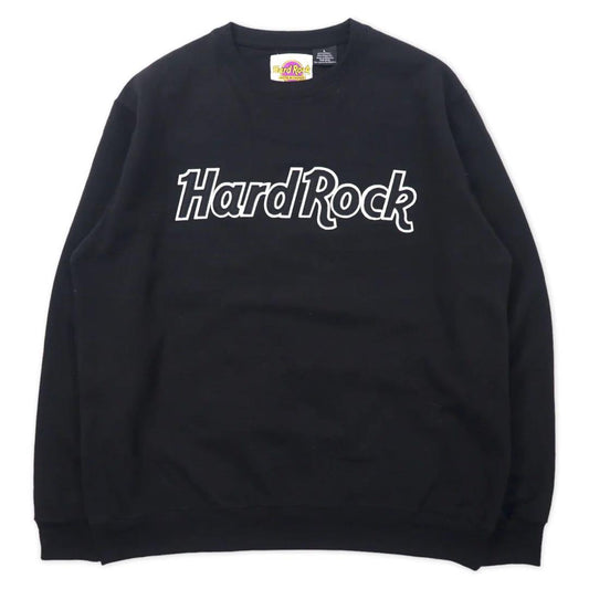 Hard Rock HOTEL & CASINO ロゴスウェット L ブラック コットン 裏起毛 パキ綿 TAMPA