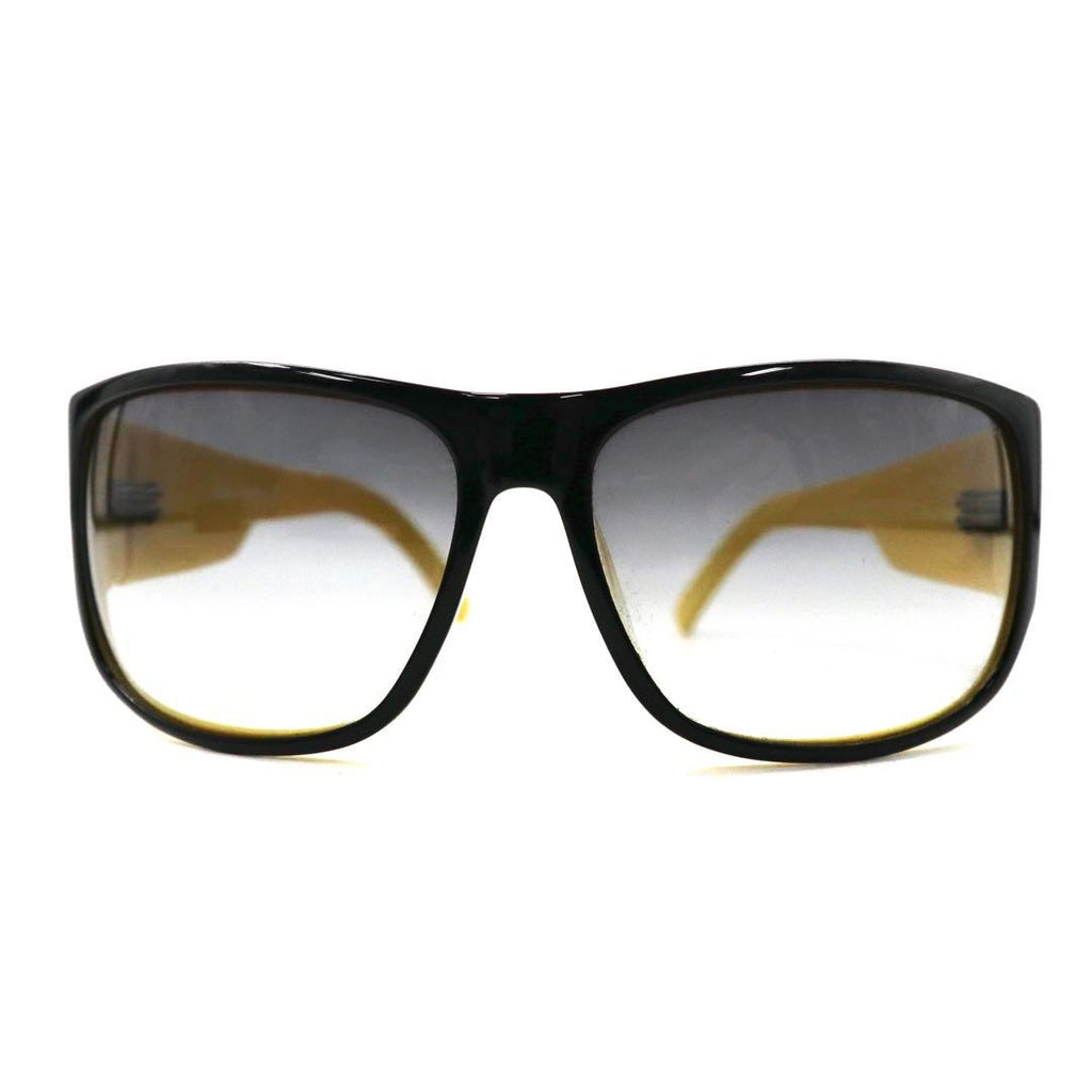 A|X ARMANI EXCHANGE Sunglasses, Square, Black, Yellow, Side Logo, AX199/F/S 71CJJ 61-14 130